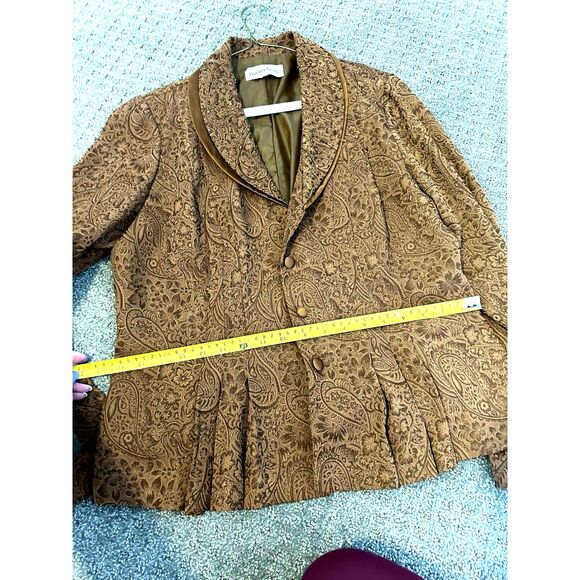 DANNY AND NICOLE Beaded Brocade Blazer Jacket Size M (?) Vintage - Picture 5 of 9